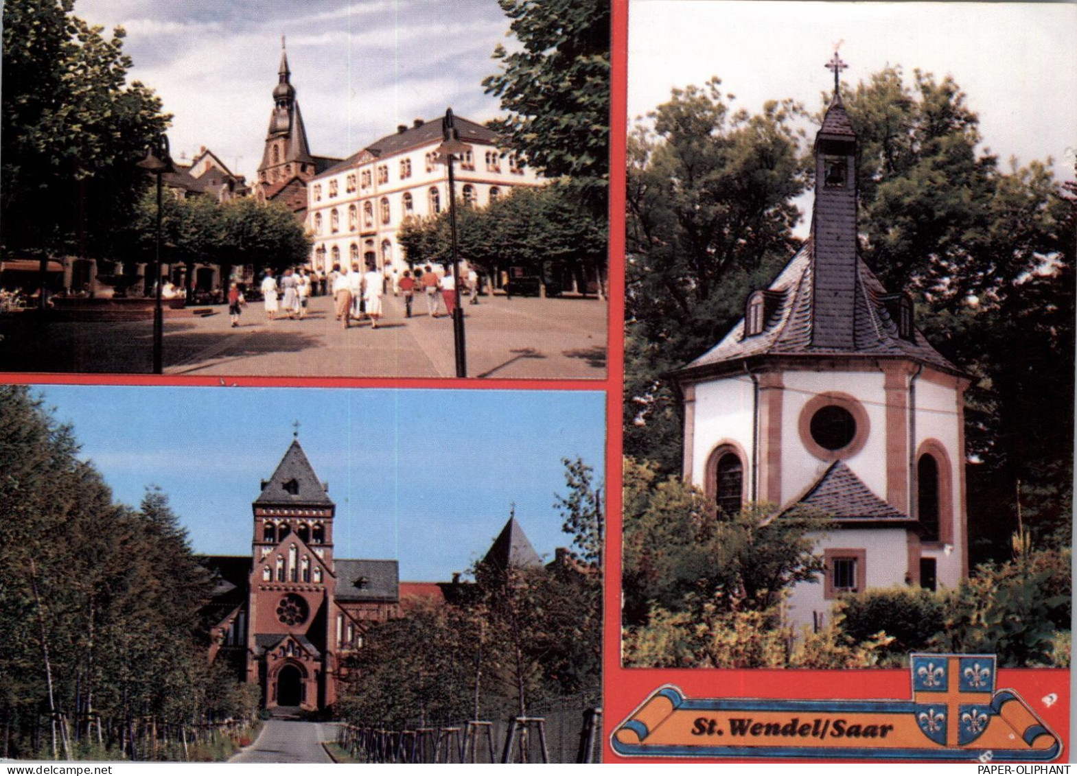 6690 SANKT WENDEL, Schloßplatz, Missionshaus, Wendalinuskapelle - Kreis Sankt Wendel