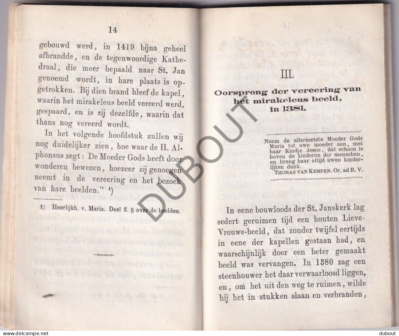 's Hertogenbosch - Zoete Lieve Vrouw - Auteur H. Van Krugten - 1878 (w254) - Antique