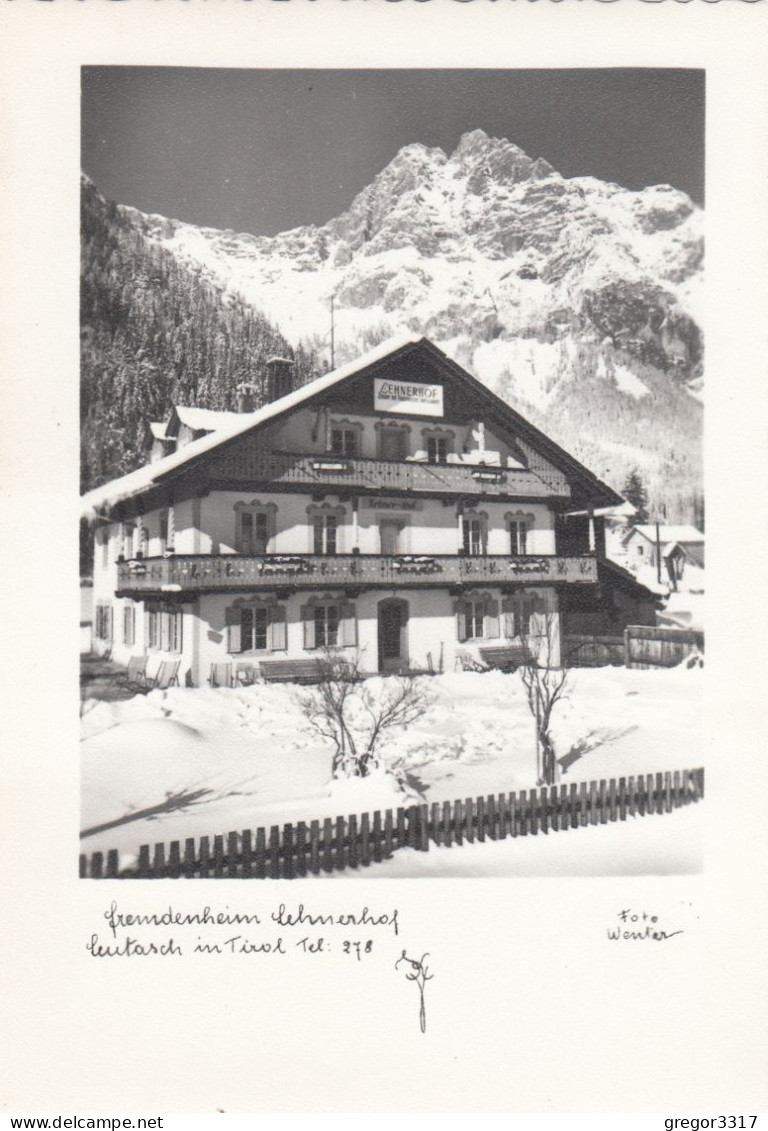 D7288) LEUTASCH I. Tirol - Fremdenheim LEHNERHOF Verschneit - Foto WENTER - Super DETAILS - Leutasch