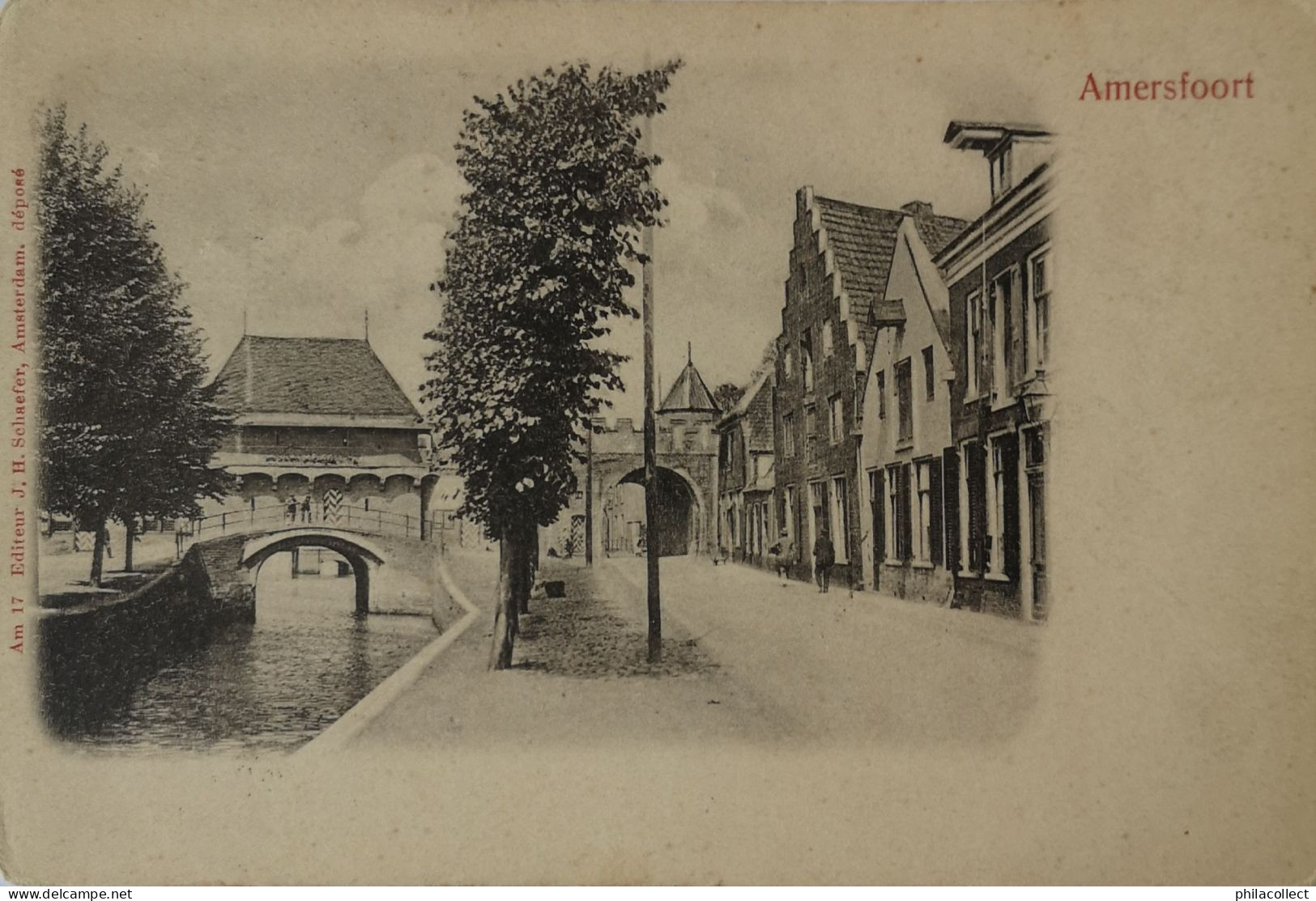 Amersfoort // Zicht Waterpoort En Poort 1904 Ronde Hoeken - Amersfoort