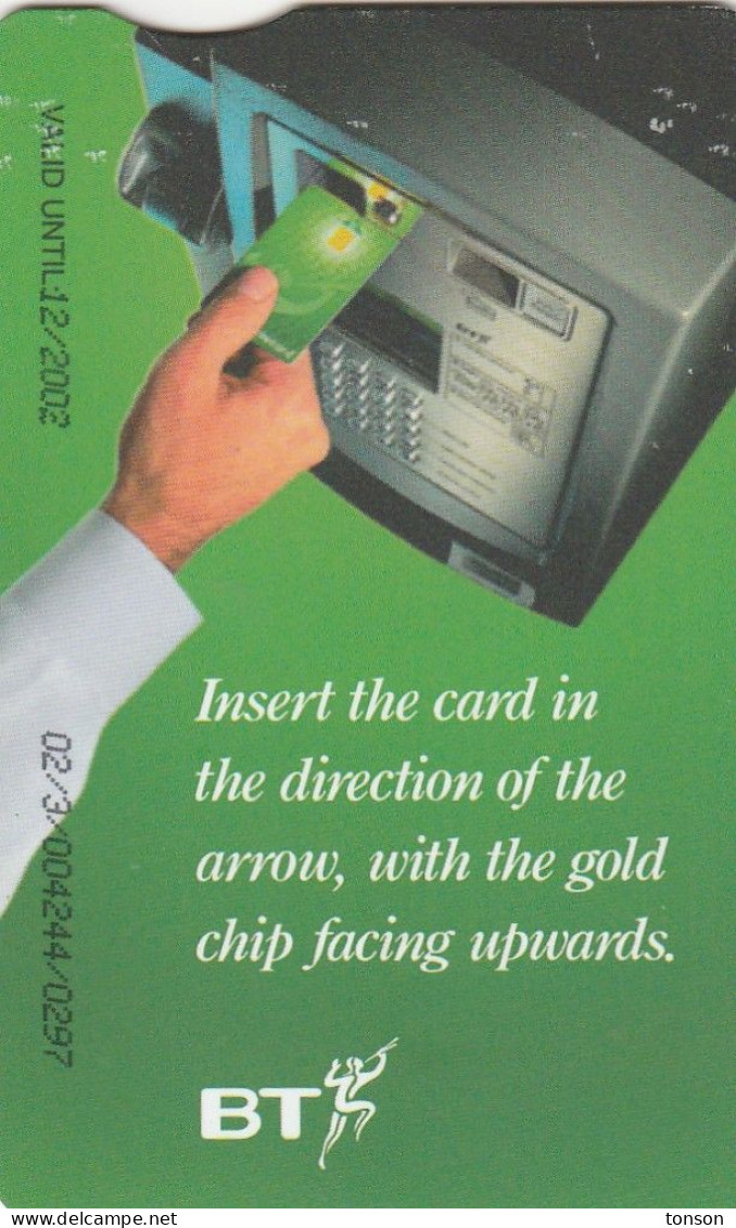 UK, BCD-004d, £3 Definitive 5th. Issue Notched, 2 Scans.   Chip : GPT3 - BT Général