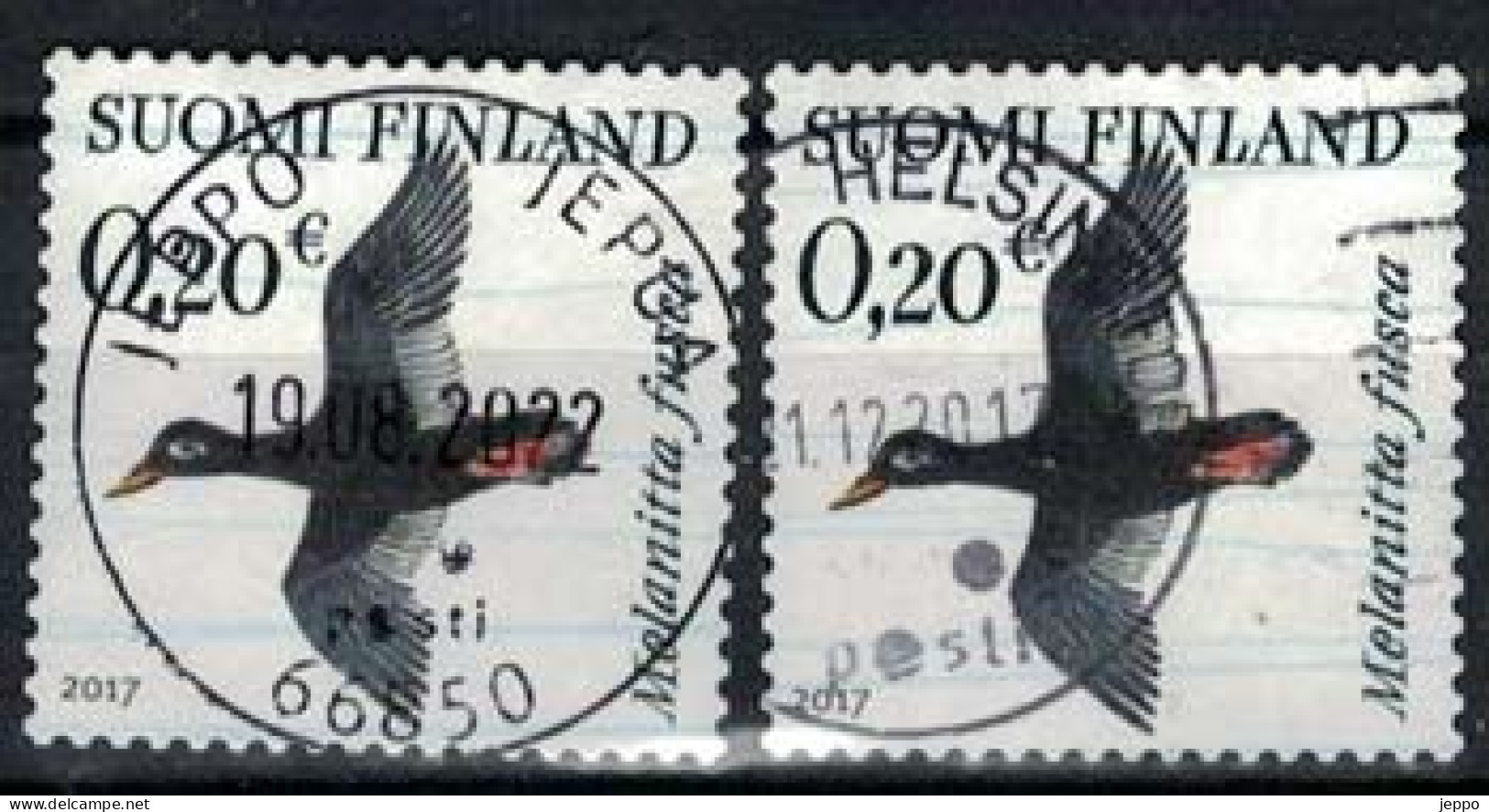 2017 Finland Artic Birds, 0,10 + 0,20 € Used. - Usados