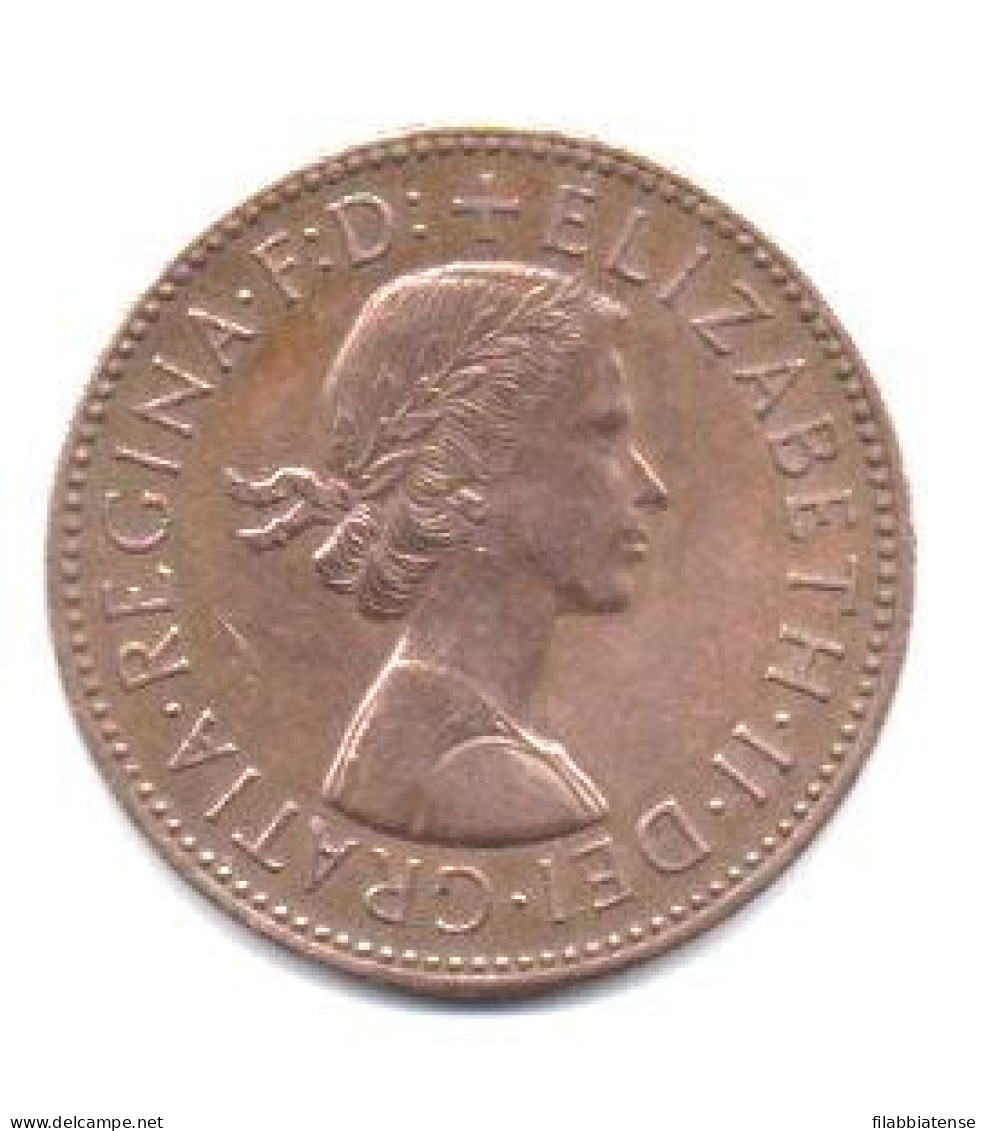 1965 - Gran Bretagna Half Penny      ------- - J. 1 Florin / 2 Schillings