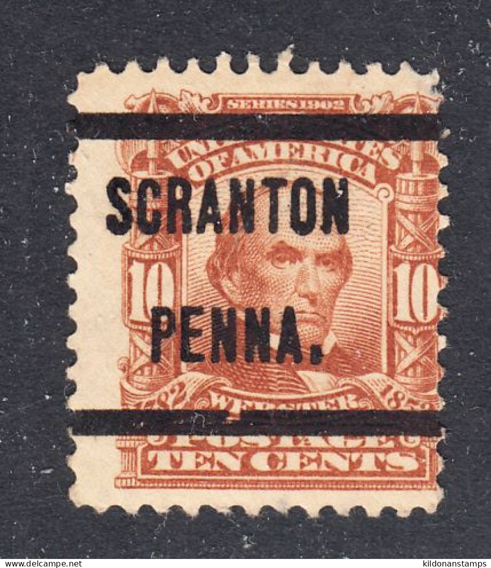 USA 1902-03 Precancelled, Scranton Penna, Sc# 307, SG 313 - Preobliterati