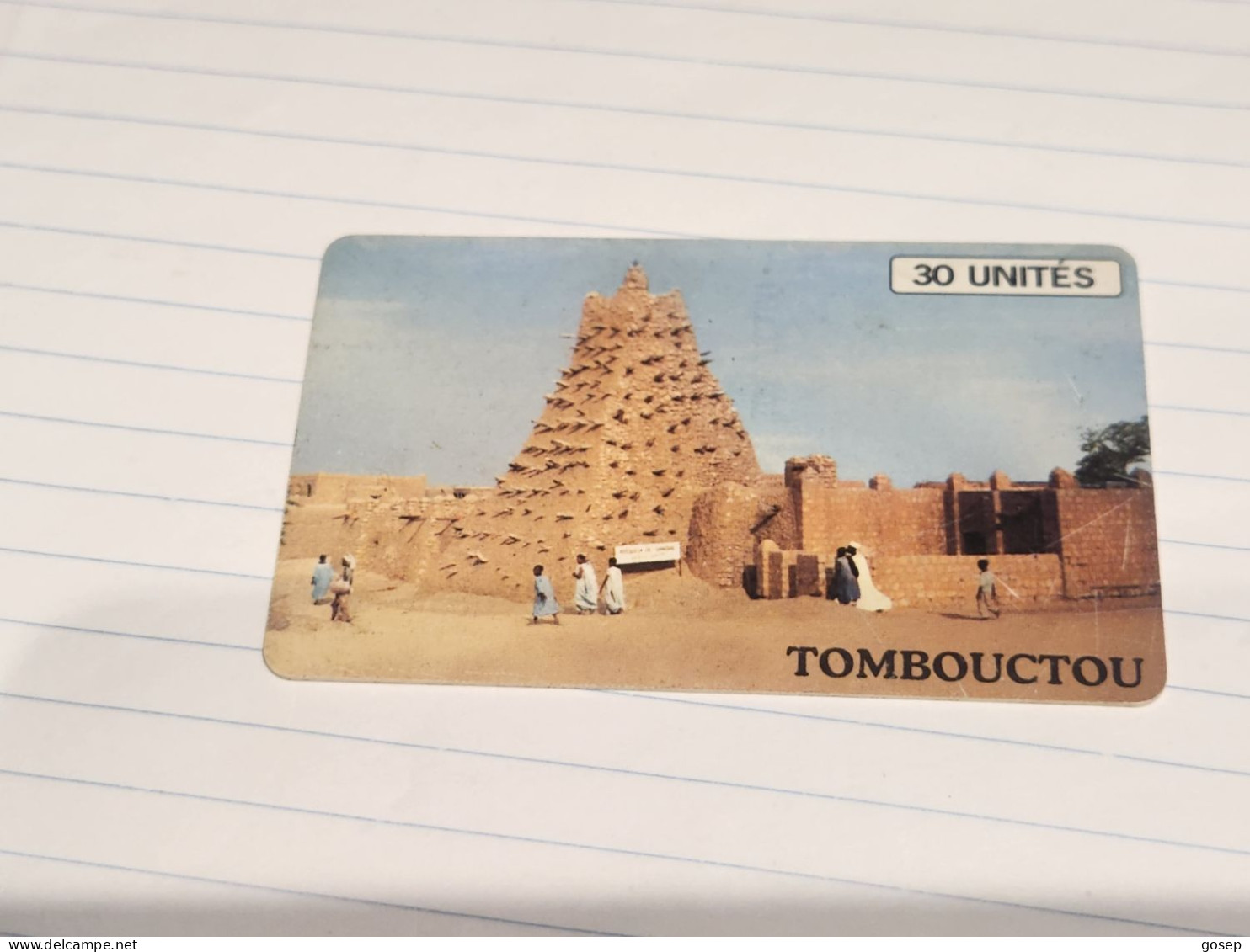 MALI-(SOT-0043A)-Tombouctou (Blue Schlumberger Logo)-(26)-(30units)-(002619109)-(tirage-100.000)+1card Prepiad - Mali