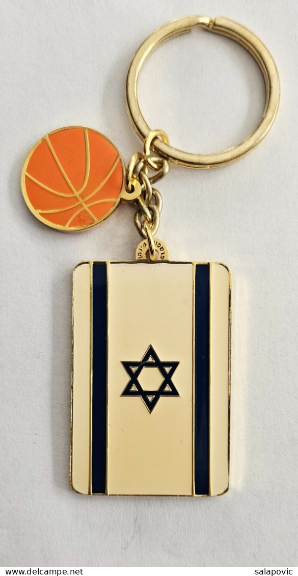 Israel Basketball Federation Association Pendant Keyring  PRIV-1/1 - Abbigliamento, Souvenirs & Varie