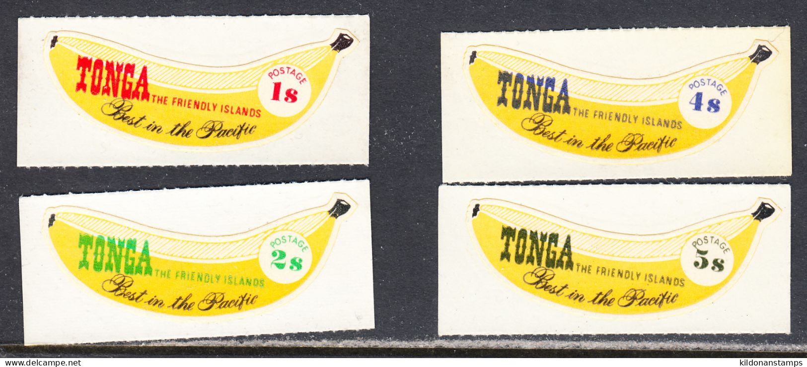 Tonga 1969 Banana, Coils, Mint No Hinge, Sc# ,SG 280-281,283-284, Missing 282 - Tonga (...-1970)