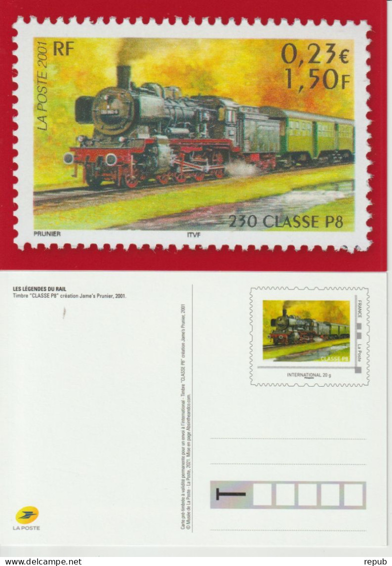 France Entier Train 230 Classe P8 Neuf - Official Stationery
