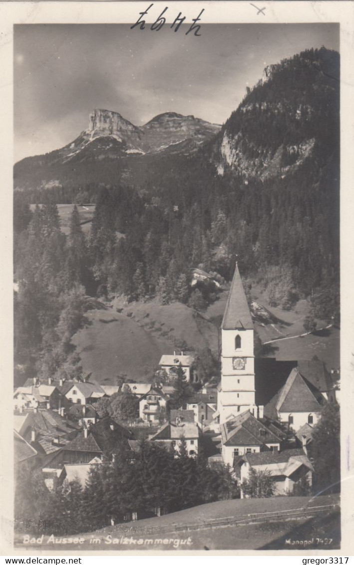 D7320) BAD AUSSEE -  Salzkammergut - FOTO AK Mit KIRCHE U. Häusern ALT - Ausserland