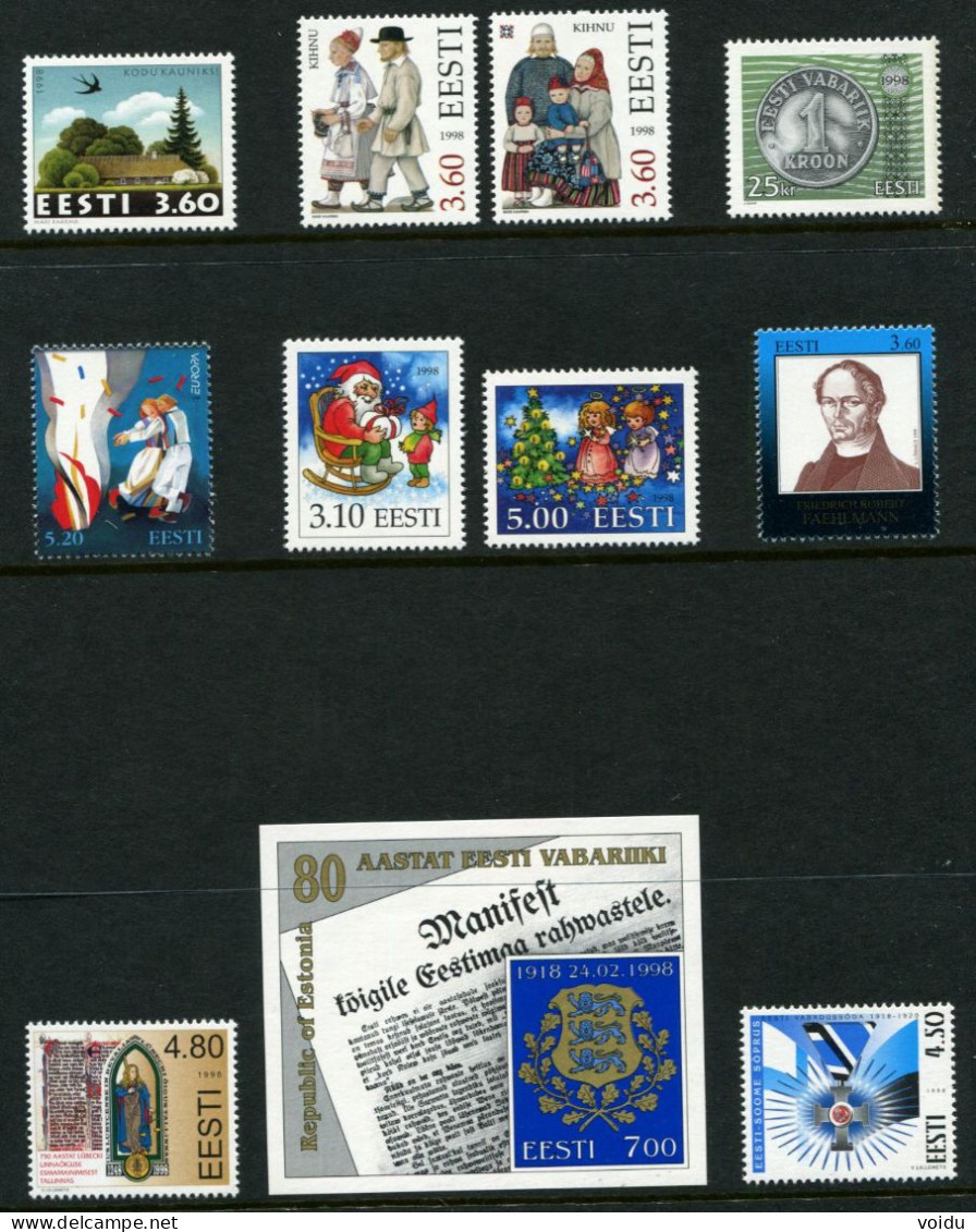 ESTONIA 1998  **  NB!  Full Year ! - Estonie