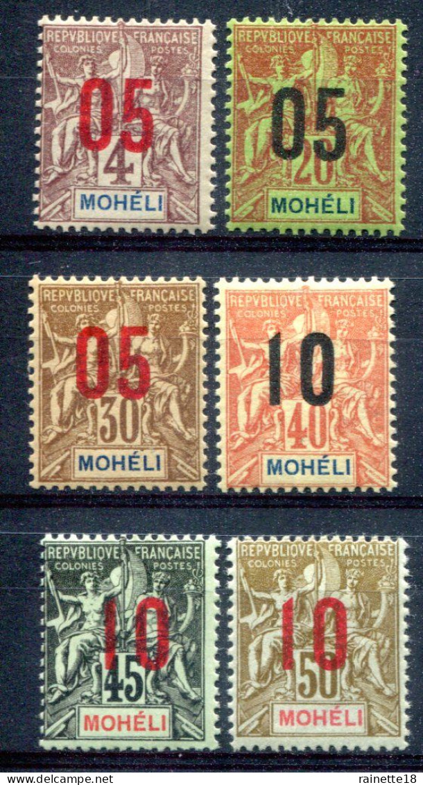 Mohéli         17/22 * - Unused Stamps