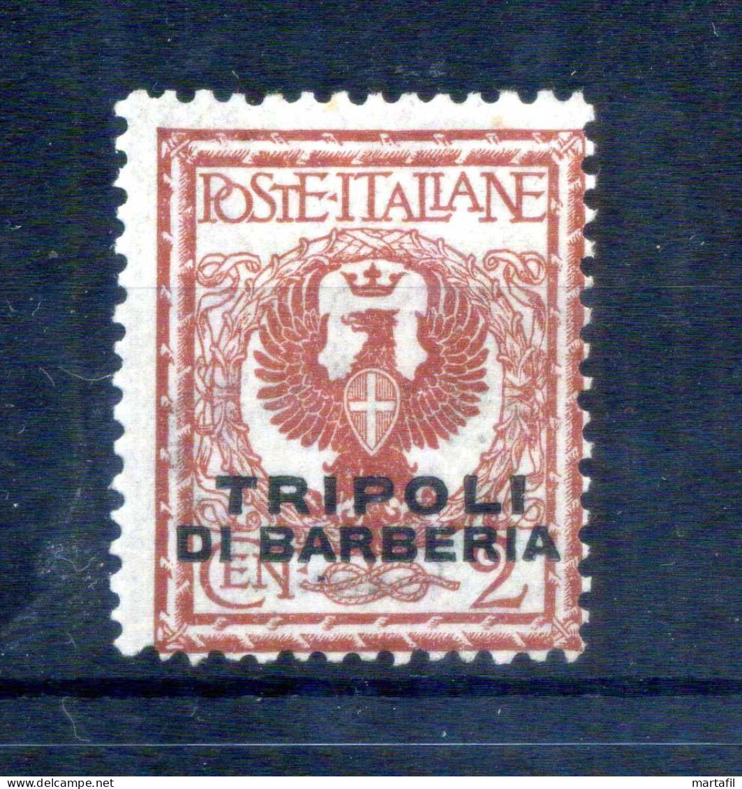 1922 LEVANTE Emissioni Uffici In Africa TRIPOLI DI BARBERIA N.12 * 2 Centesimi Rosso Bruno, Non Emesso - Emissioni Generali