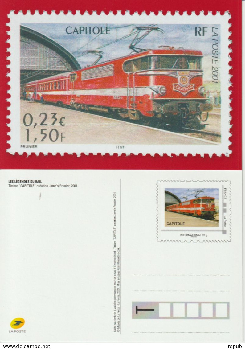 France Entier Train Capitole Neuf - Official Stationery