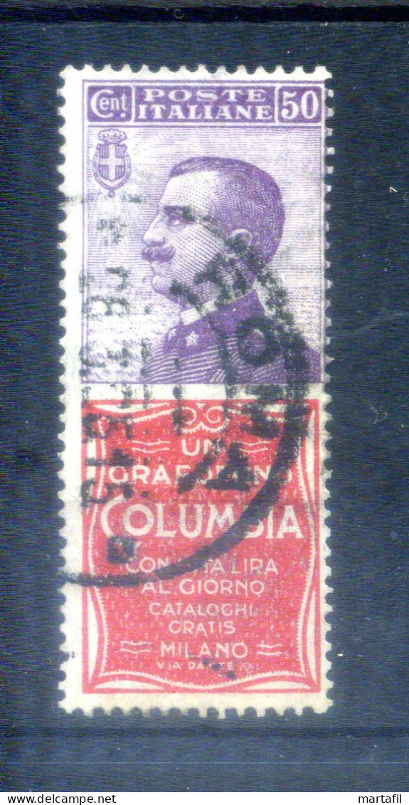 1924-25 Regno Pubblicitario N.11 COLUMBIA USATO - Publicidad