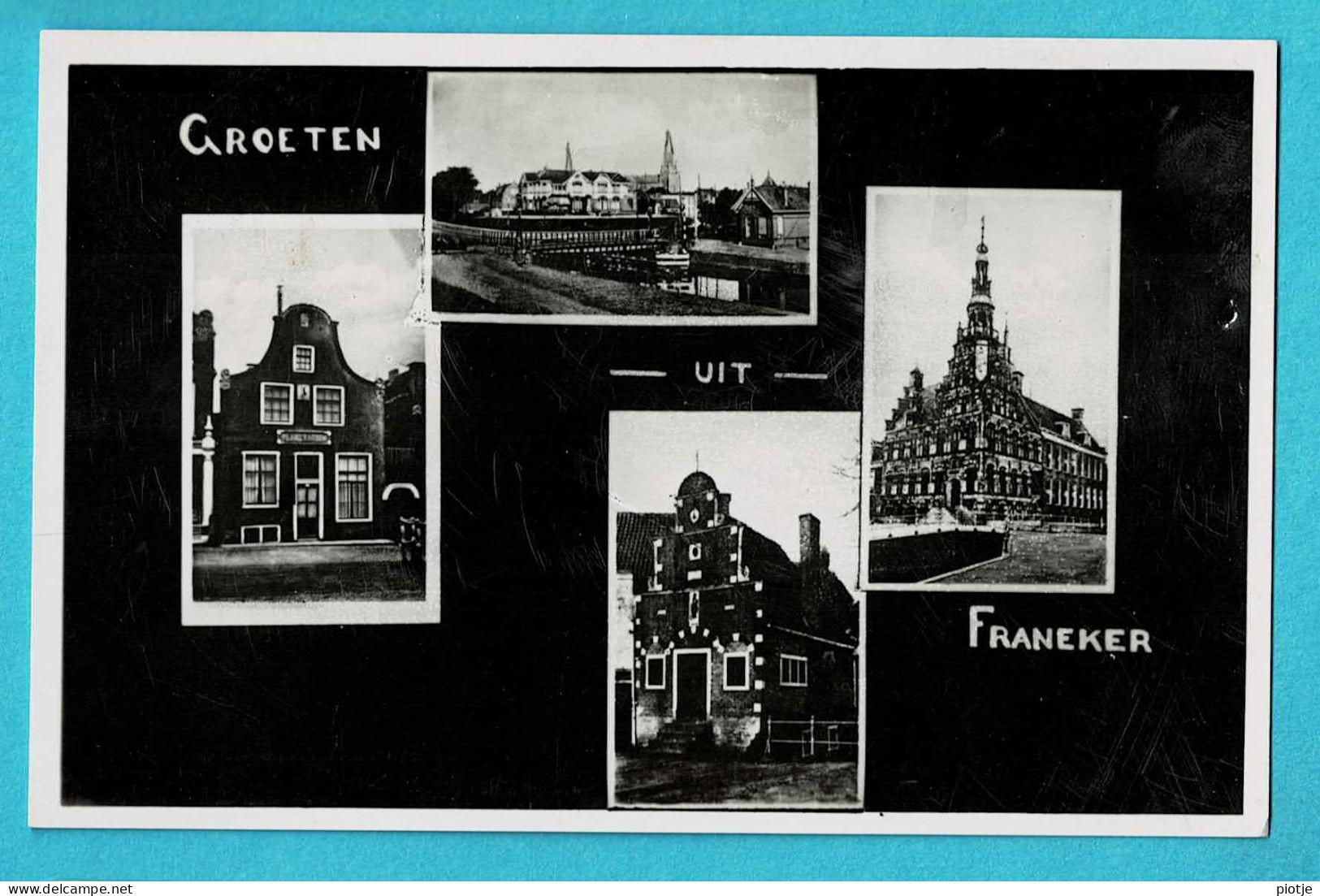 * Franeker (Friesland - Nederland) * (Fotokaart - Carte Photo) Groeten Uit Franeker, Bonjour De, Old, Rare - Franeker