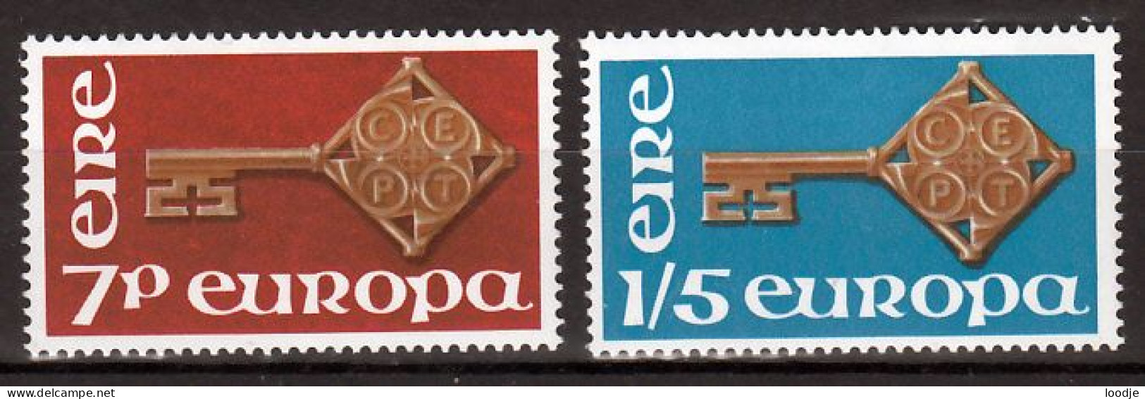 Ierland  Europa Cept 1968 Postfris - 1968