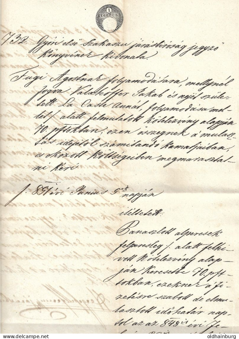 2376c: Österreich 1857 (?), Dokumentensiegel (Prägedruck) Auf Zweiseitigem Dokument (nicht Mein Gebiet, Keine Ahnung) - ...-1850 Voorfilatelie