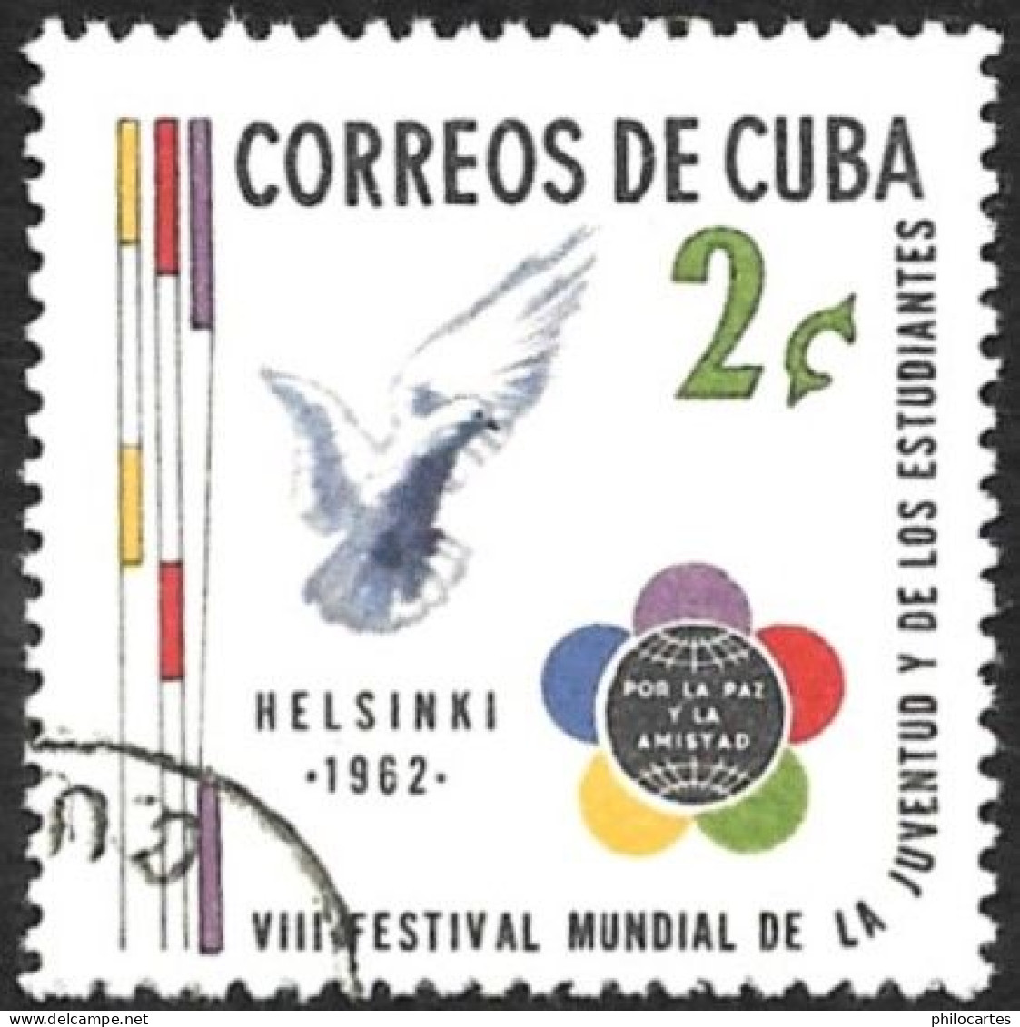 CUBA  1953 -   YT 21A - Festival De La Jeunesse Helsinki  - Oblitéré - Oblitérés