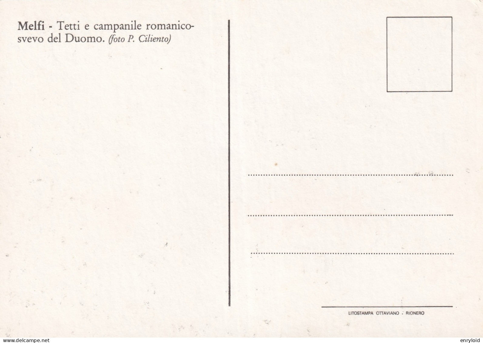 Melfi Tetti E Campanile Romanico-svevo Del Duomo - Otros & Sin Clasificación