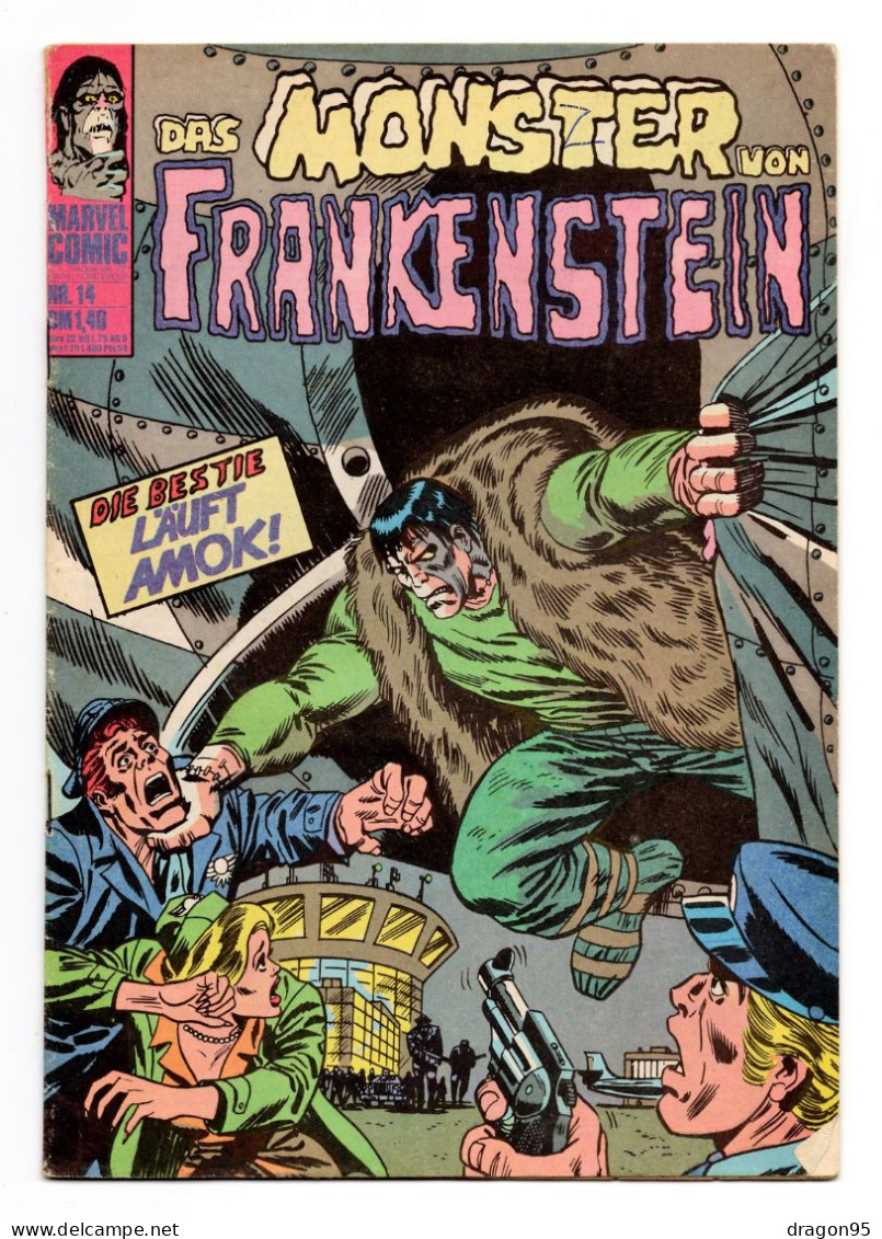 Das Monster Von Frankestein - Nr 14 - Comics Marvel - Allemagne - 1975 - Sonstige & Ohne Zuordnung