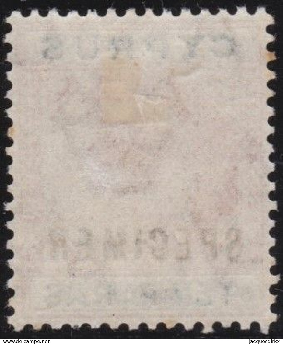 Cyprus   .    SG    .    61 - Specimen  (2 Scans)     .    *    .    Mint-hinged - Cyprus (...-1960)