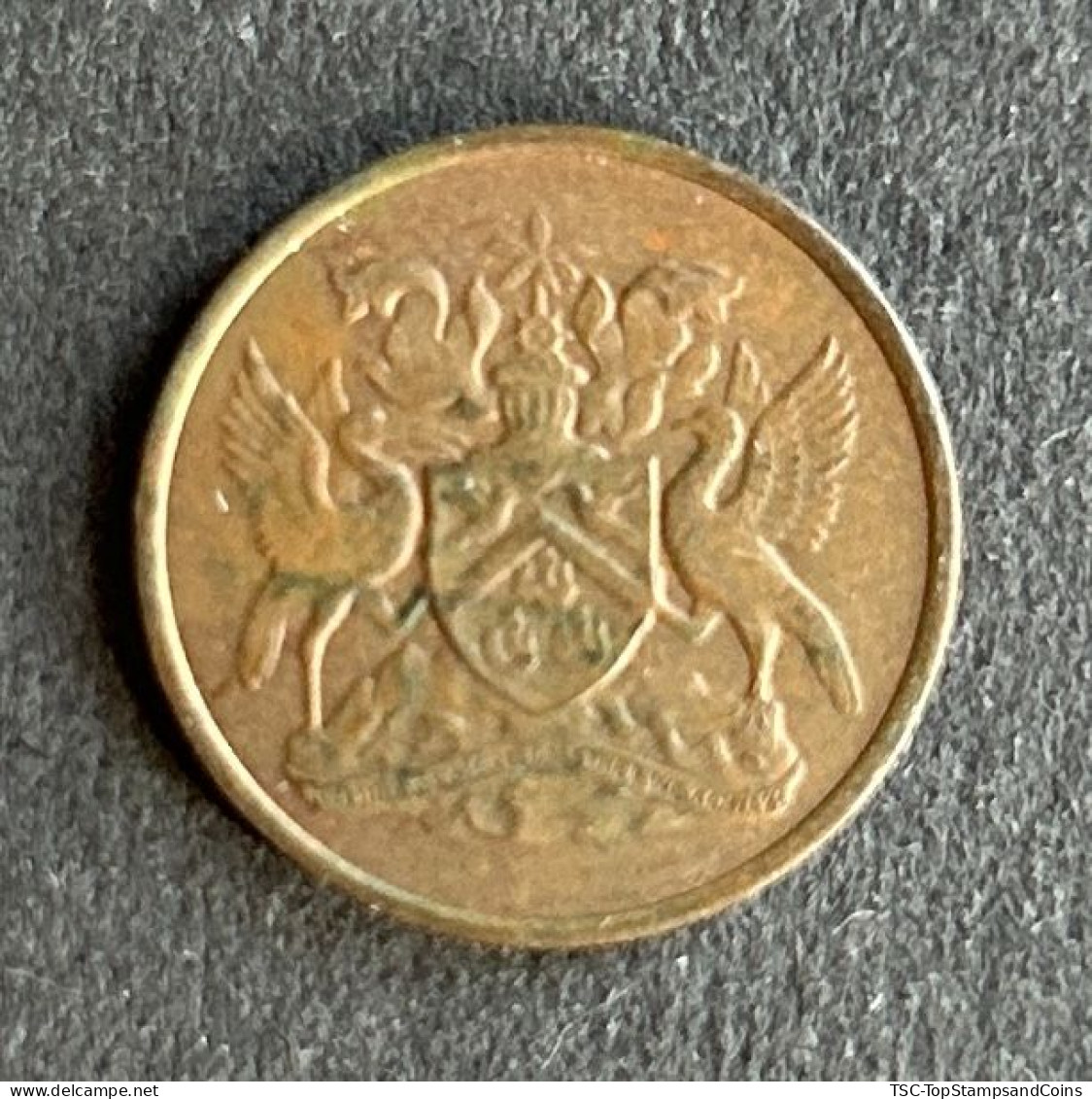 $$T&B400 - Elizabeth II - Coat Of Arms - 1 Cent Coin - Trinidad & Tobago - 1973 - Trinidad & Tobago