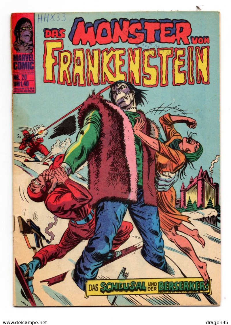 Das Monster Von Frankestein - Nr 20 - Comics Marvel - Allemagne - 1974 - Other & Unclassified