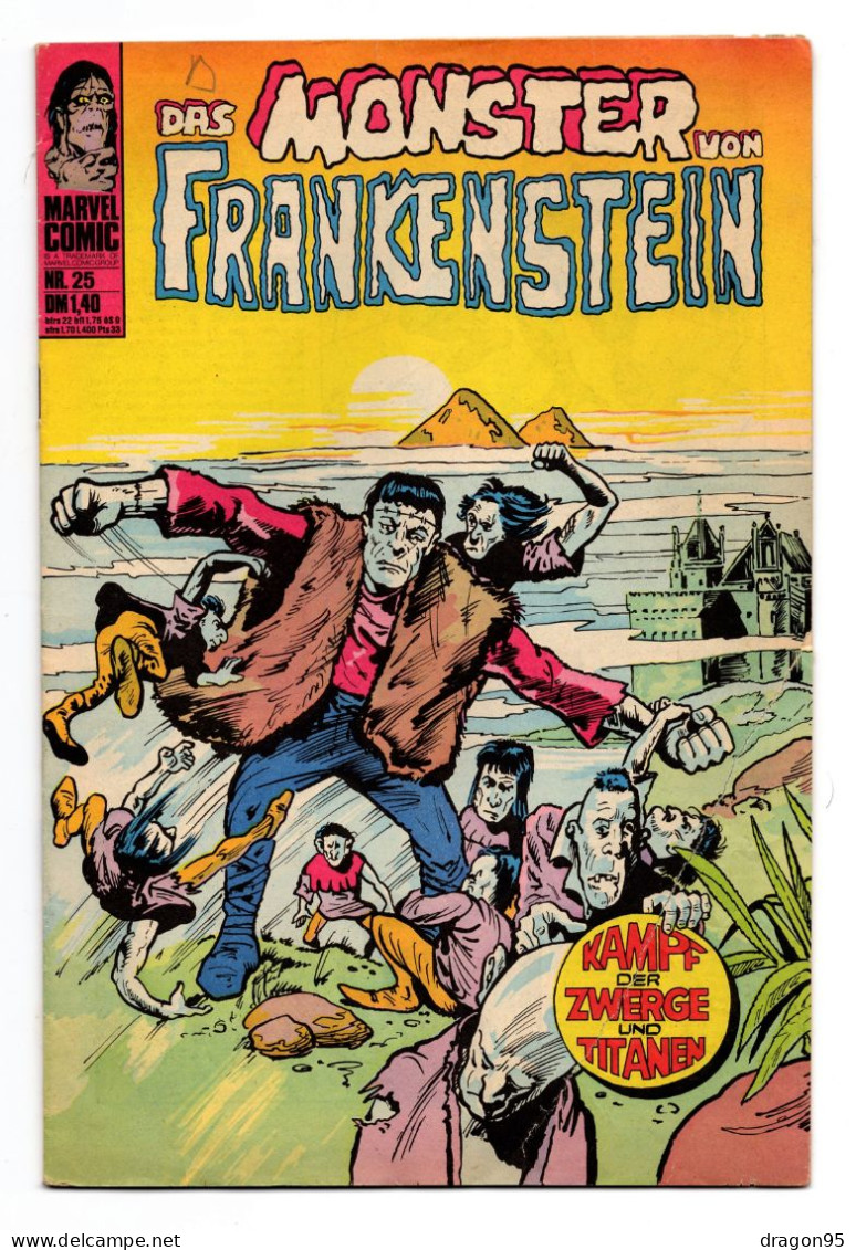 Das Monster Von Frankestein - Nr 25 - Comics Marvel - Allemagne - 1975 - Sonstige & Ohne Zuordnung