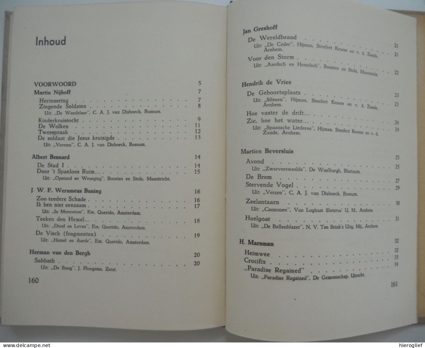 Langs de vele wegen - verzen v na 1914 uit Noord- en Zuid-Nederland verzameld door P Maximilianus / gedichten Vlaanderen