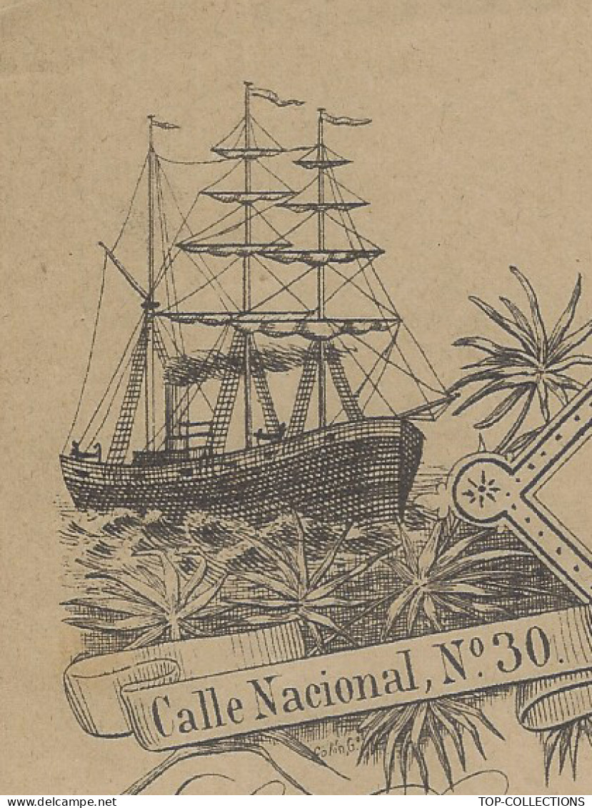 1893 NAVIGATION Barcelona Espagne Jaime Carreras Faller De Remos  Pour Juan Heredi - Espagne