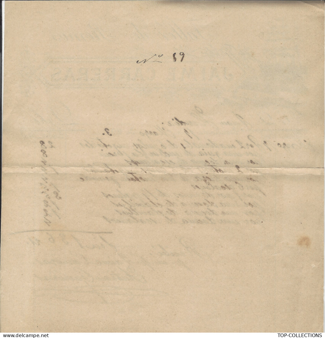 1893 NAVIGATION Barcelona Espagne Jaime Carreras Faller De Remos  Pour Juan Heredi - España