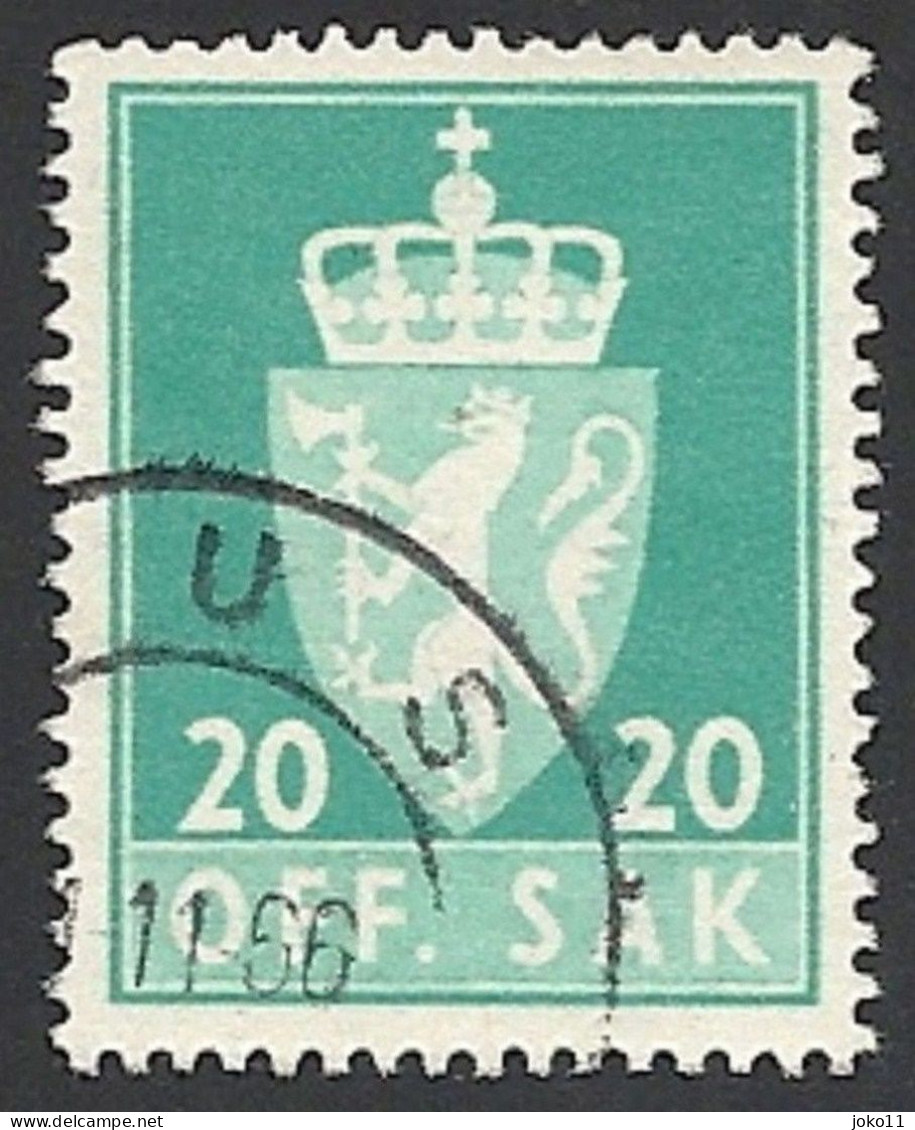 Norwegen Dienstm. 1955, Mi.-Nr. 71 X, Gestempelt - Officials