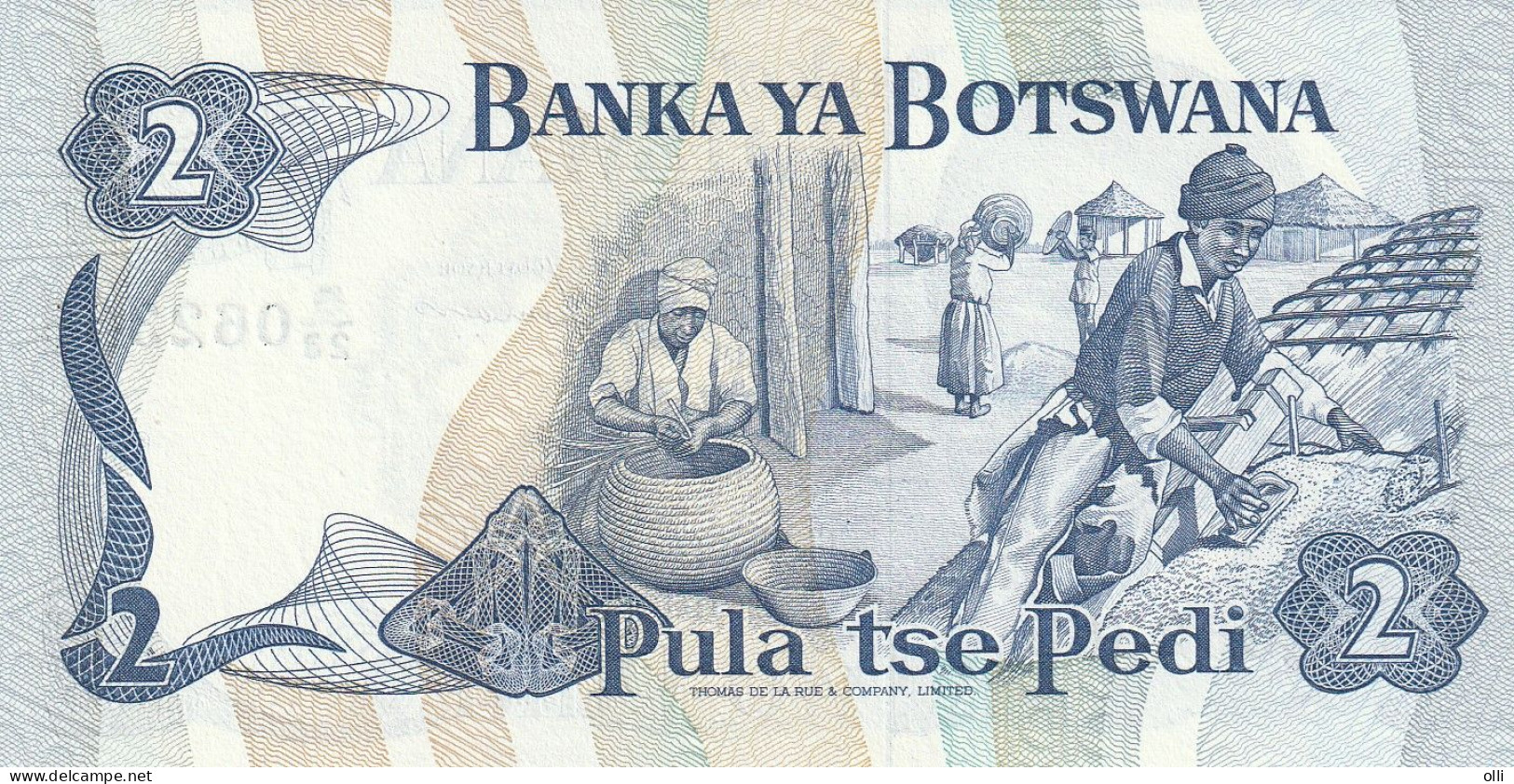 BOTSWANA 2 Pula Banknote ND/1982  P.7d - UNC - Botswana