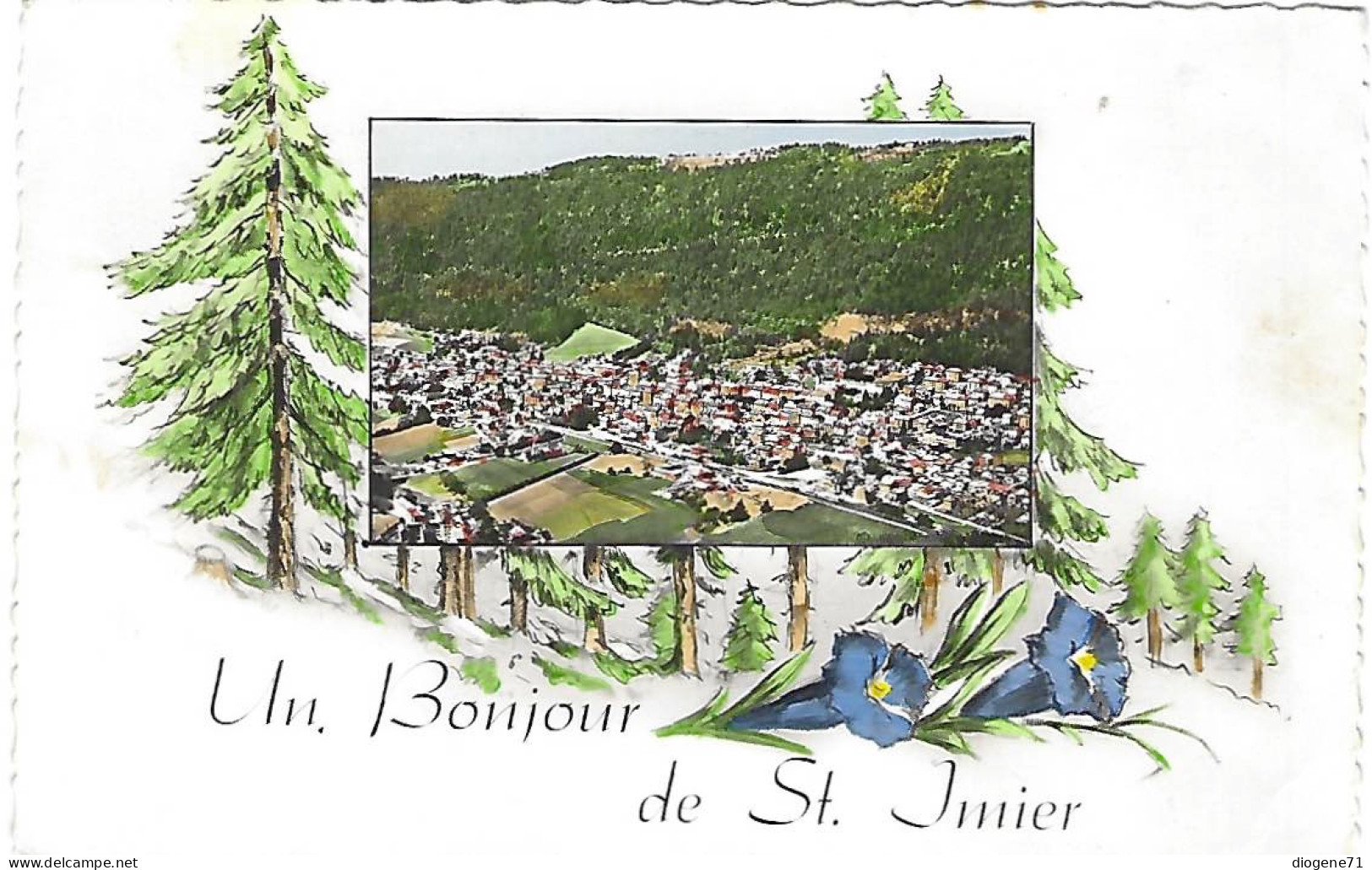 Un Bonjour De St. Imier 1961 Rare - Saint-Imier 
