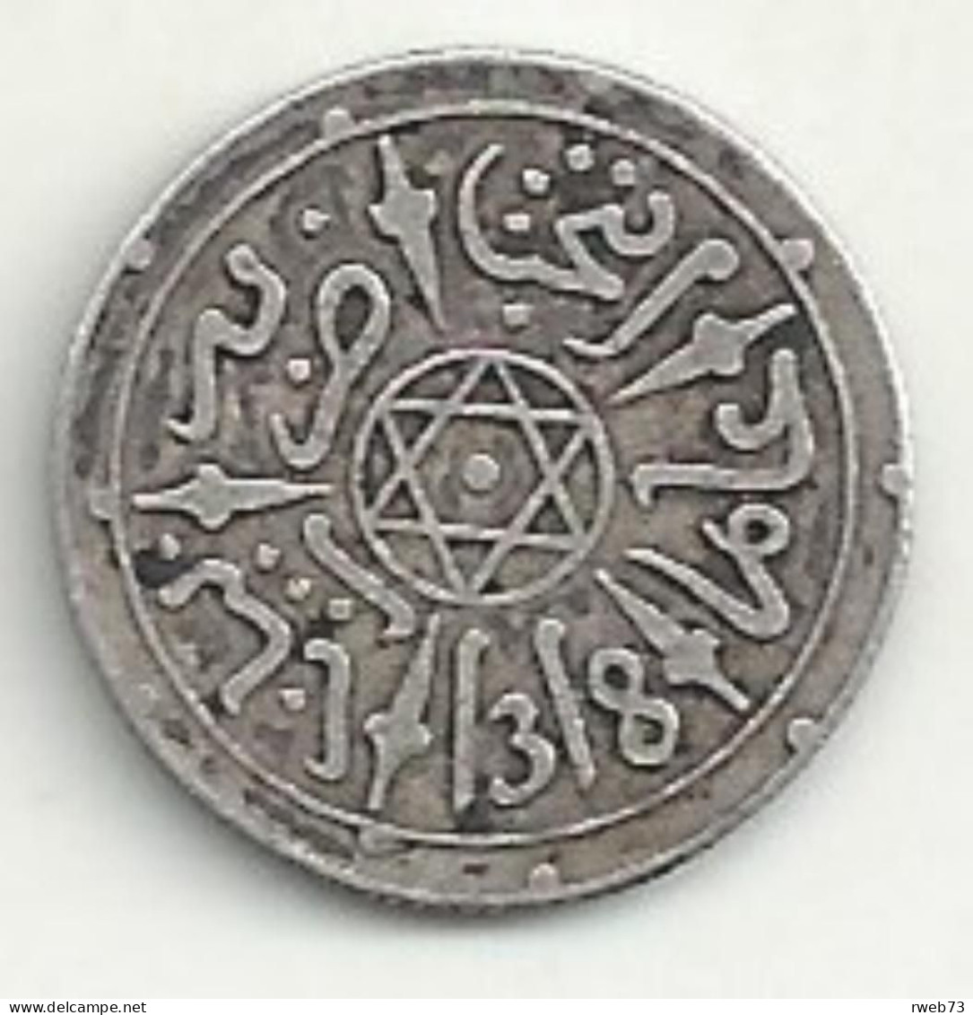 MAROC - 1/2 Dirham - 1318 - TB/TTB - Maroc