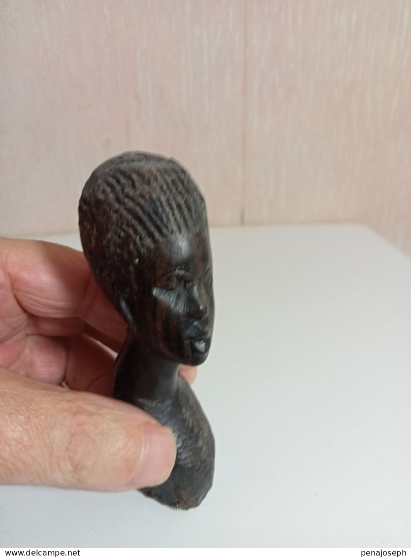 Statuette Africain Ancien Hauteur 11 Cm - Afrikanische Kunst