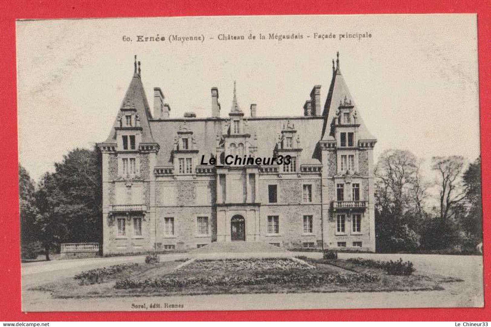 53 - ERNEE---Chateau De La Megaudais---Façade Principale - Ernee