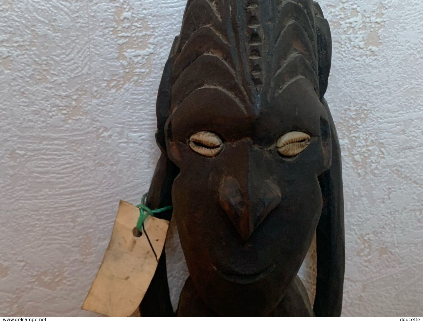 Ancien Masque Polynésien En Bois - Art Africain