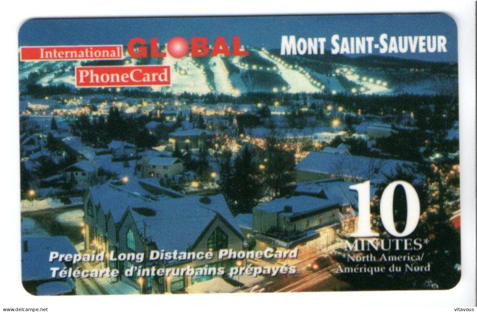 Carte Prépayée MONT SAINT-SAUVEUR  Canada Télécarte  Global Phonecard Karte (salon 373) - Kanada