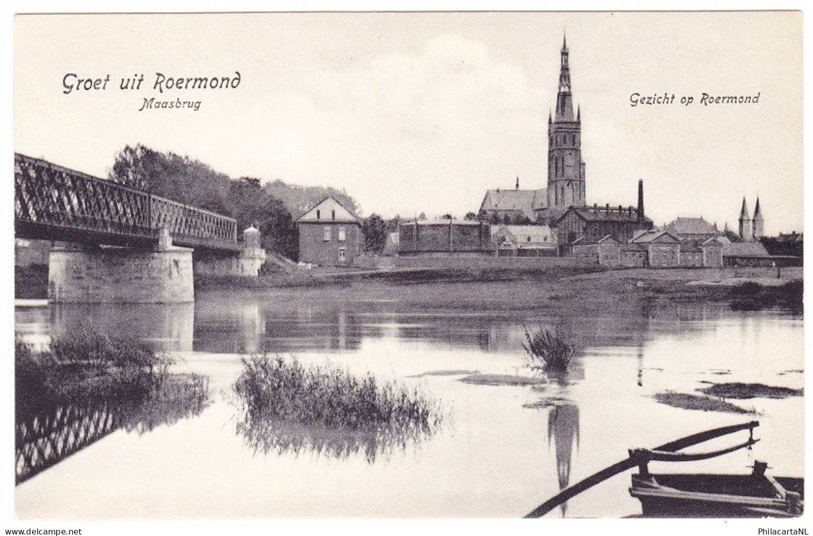 Roermond - Gezicht Op Maasbrug En Gasfabriek - Roermond