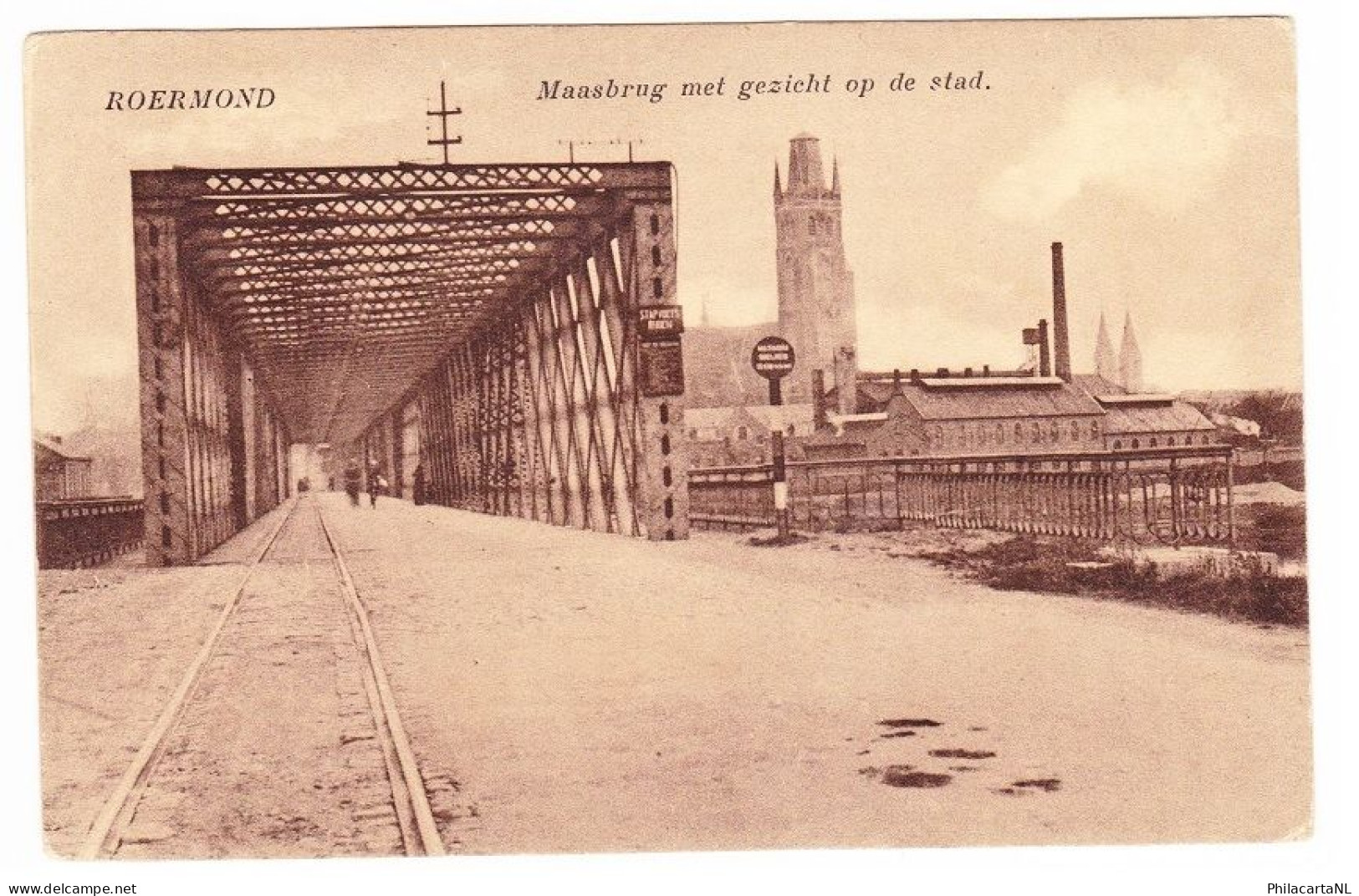 Roermond - Maasbrug Met Gezicht Op De Stad - 1929 - Roermond