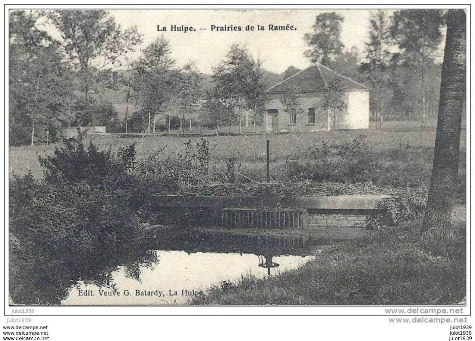 LA HULPE ..-- Brt Wall. ..--  Prairies De La Ramée . 1909 Vers BURDINNE ( Melle Elie TAHIR ) . Voir Verso . - La Hulpe
