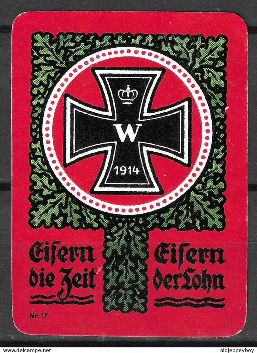 1914 DEUTSCHLAND WW1 GERMANY Propaganda Reklamemarke VIGNETTE Liefern Die Zeit Liefern Der Sohn - Guerre Mondiale (Première)