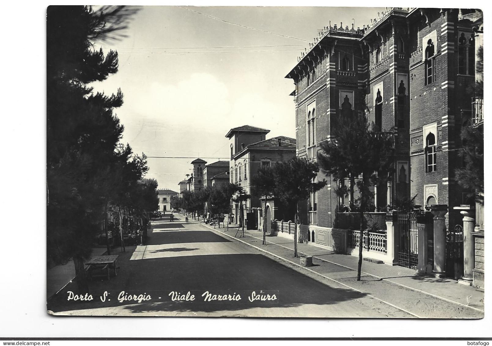 CPM PHOTO PORTO S. GIORGIO, VIALE NAZARIO SAURO (voir Timbre) - Fermo