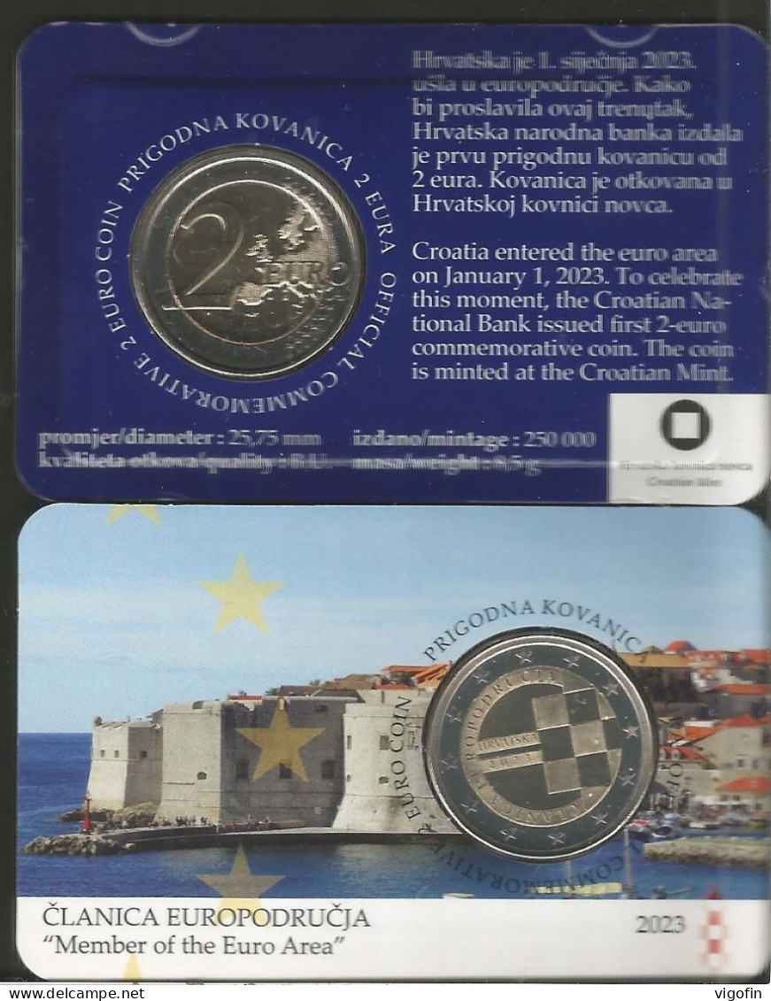 FIRST COINCARD 2 EURO CROATIA - Croazia