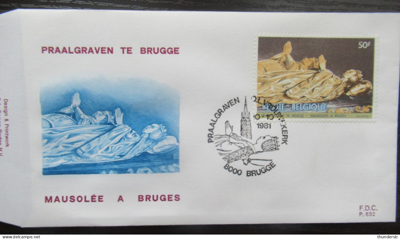 FDC 2020 'Paalgraven Brugge' - 1981-1990