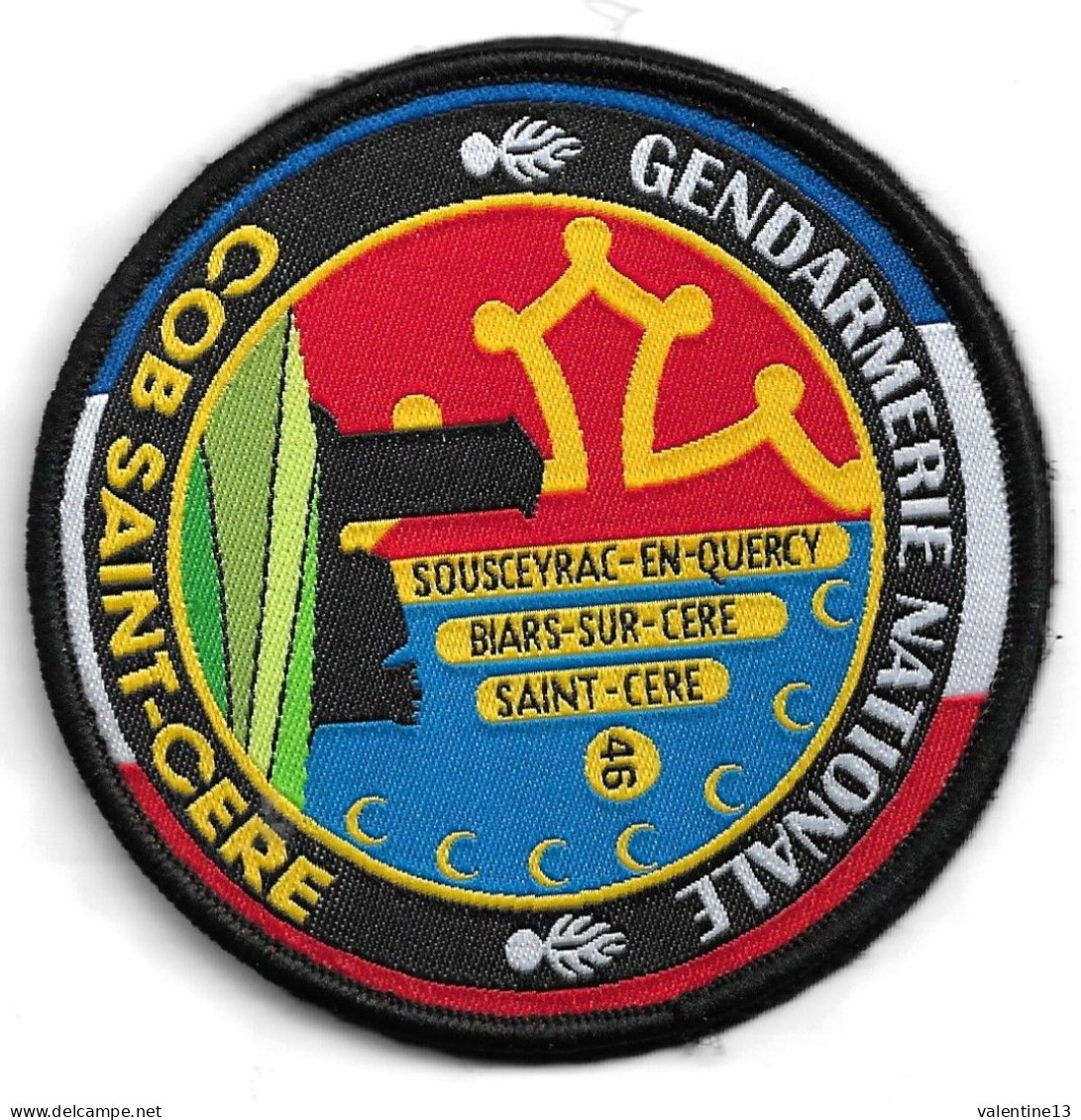 Ecusson GENDARMERIE COB SAINT CERE 46 - Police & Gendarmerie