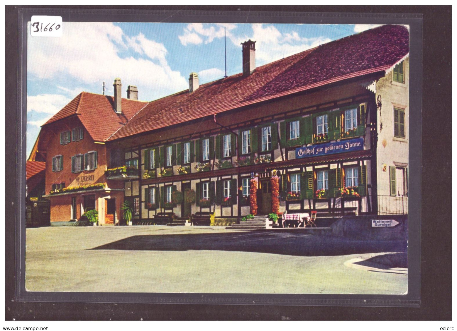 FORMAT 10x15cm - RIGGISBERG - GASTHOF ZUR GOLDENEN SONNE - TB - Riggisberg 