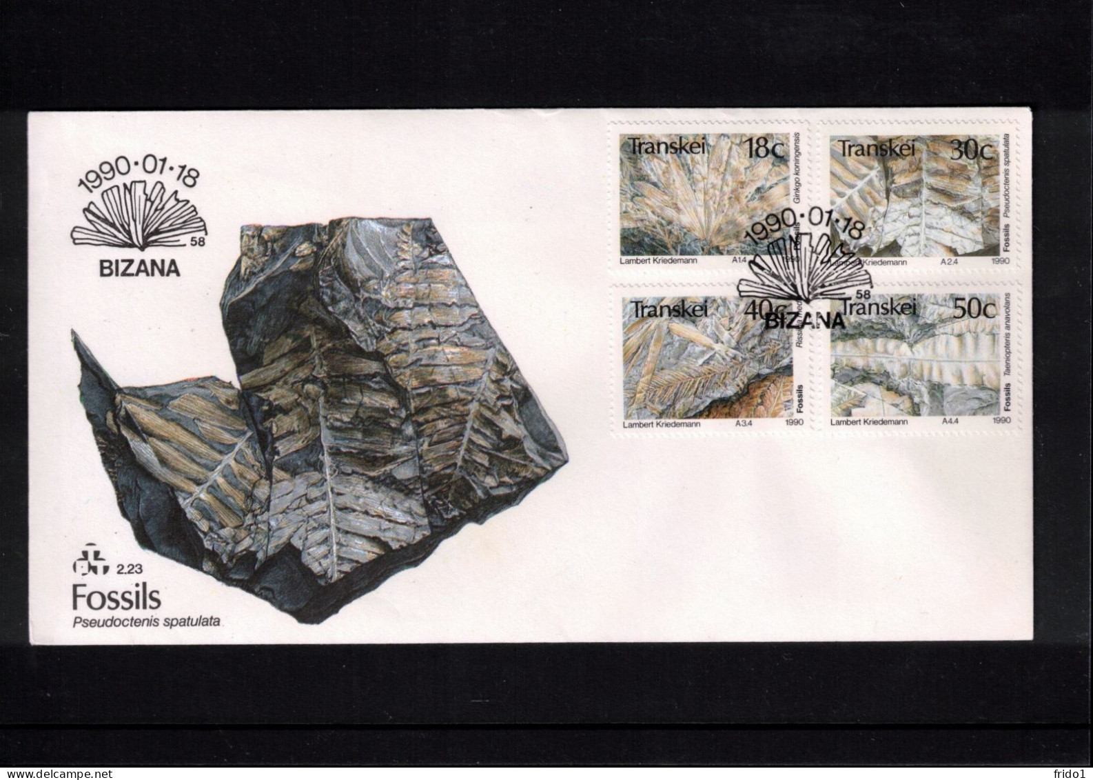 Transkei 1990 Fossils FDC - Fósiles