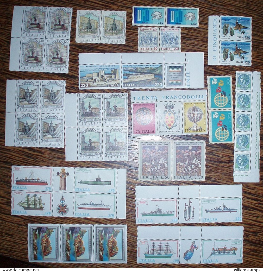 Italy Strips & Pairs MNH/*** (1014) - Lotti E Collezioni